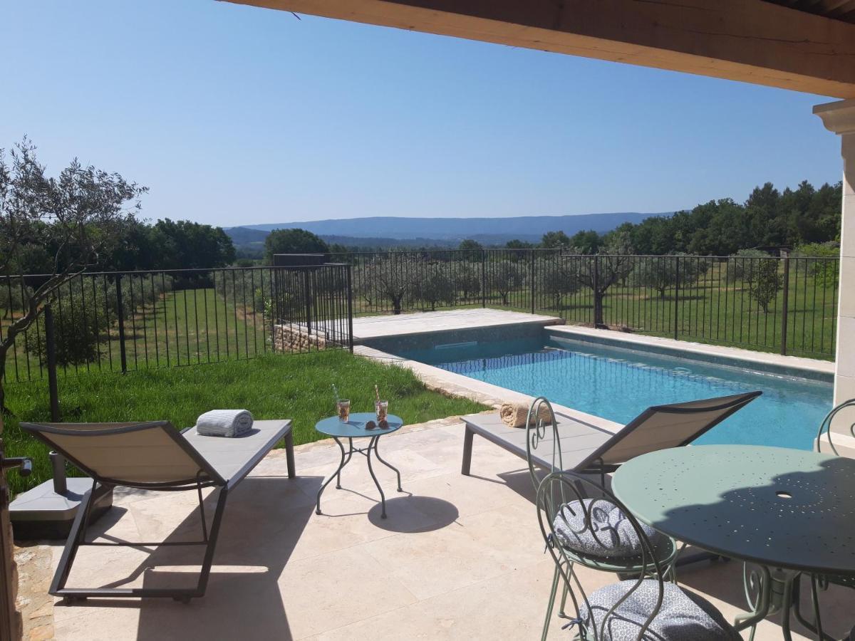 Bastide Toujours Dimanche, Maison De Vacances Avec Vue & Piscine Privee Gordes Exterior foto