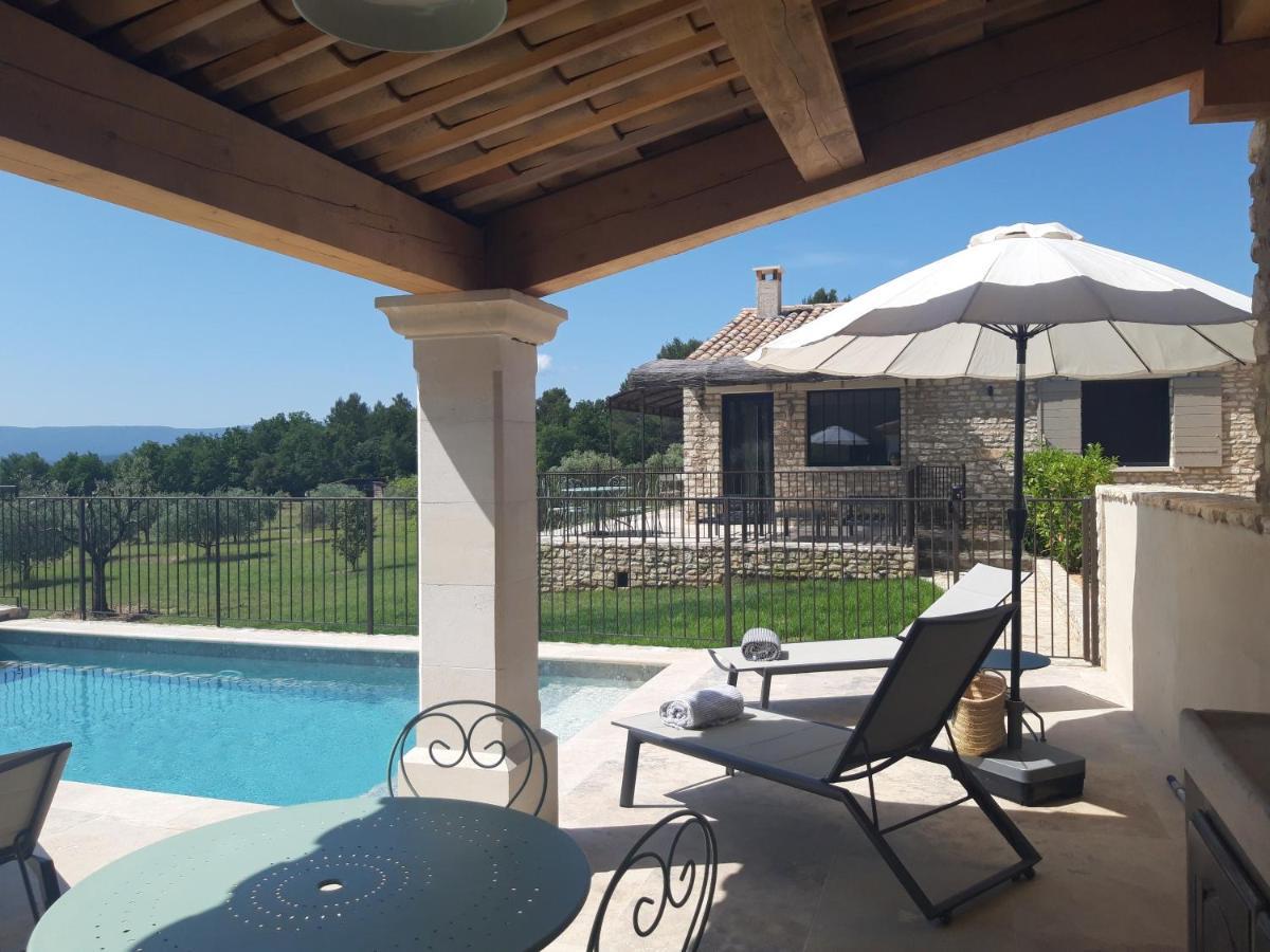 Bastide Toujours Dimanche, Maison De Vacances Avec Vue & Piscine Privee Gordes Exterior foto