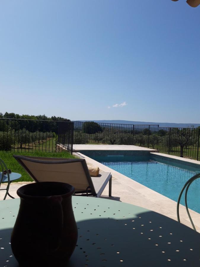 Bastide Toujours Dimanche, Maison De Vacances Avec Vue & Piscine Privee Gordes Exterior foto