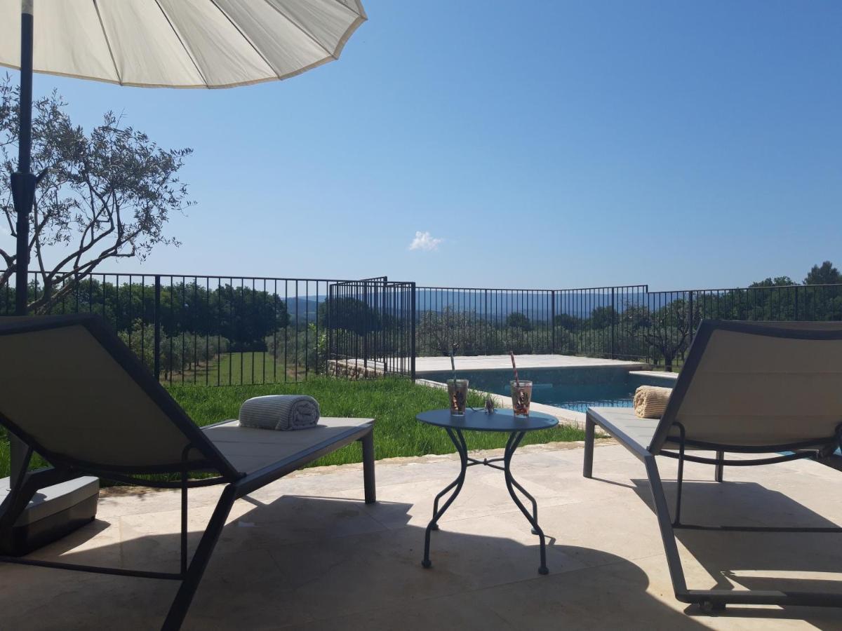 Bastide Toujours Dimanche, Maison De Vacances Avec Vue & Piscine Privee Gordes Exterior foto